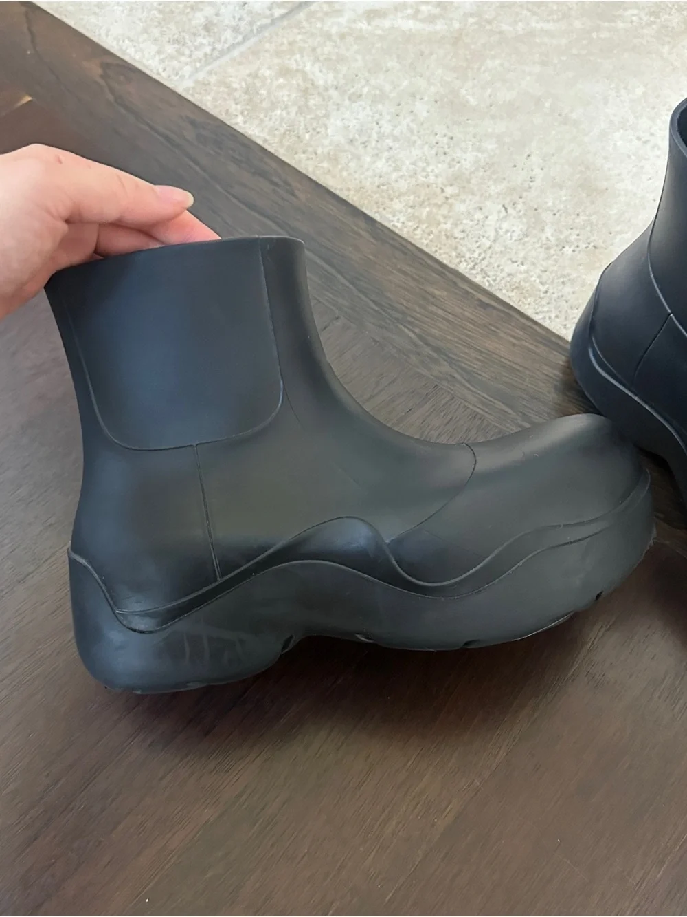 Bottega Veneta Black Puddle Boots